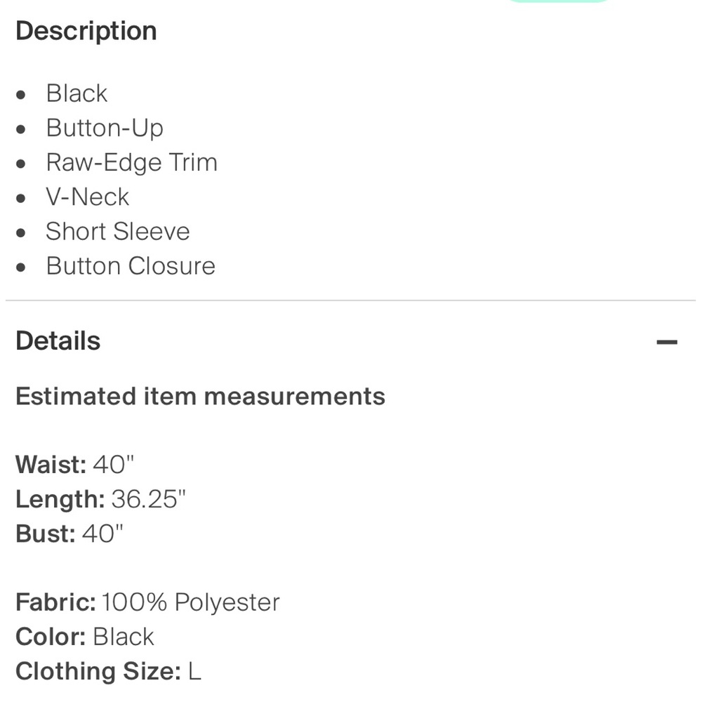 Helmut Lang Raw Edge Button Down High Low Short S… - image 4